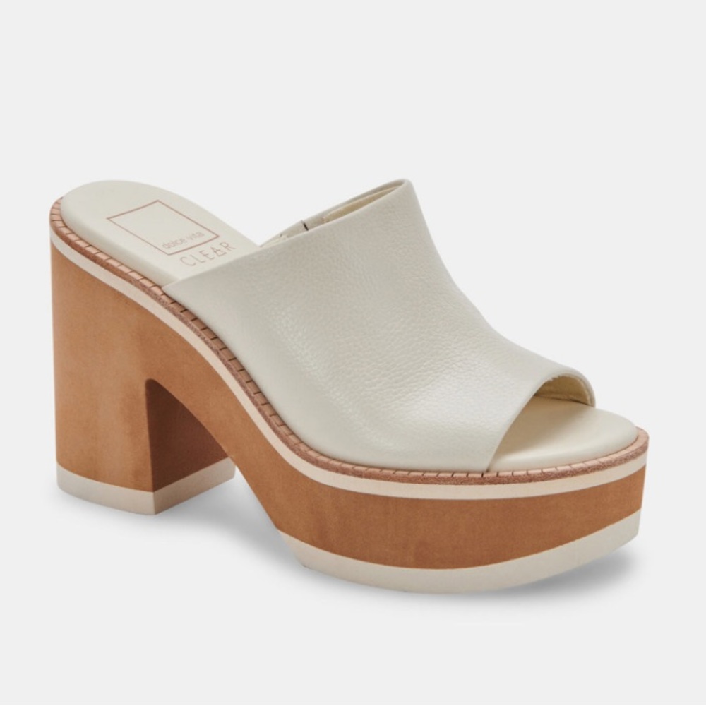 DV by Dolce Vita Cream and Tan Mules
